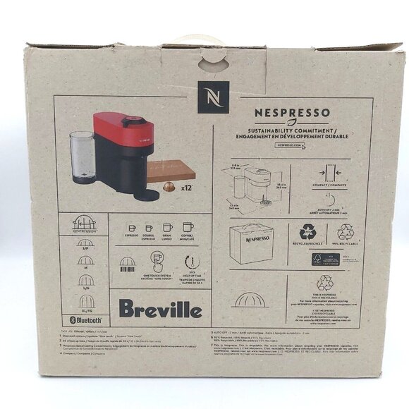 Nespresso Vertuo Pop+ Dark Grey Coffee Espresso Maker Breville Compact 5 Size - Picture 10 of 12